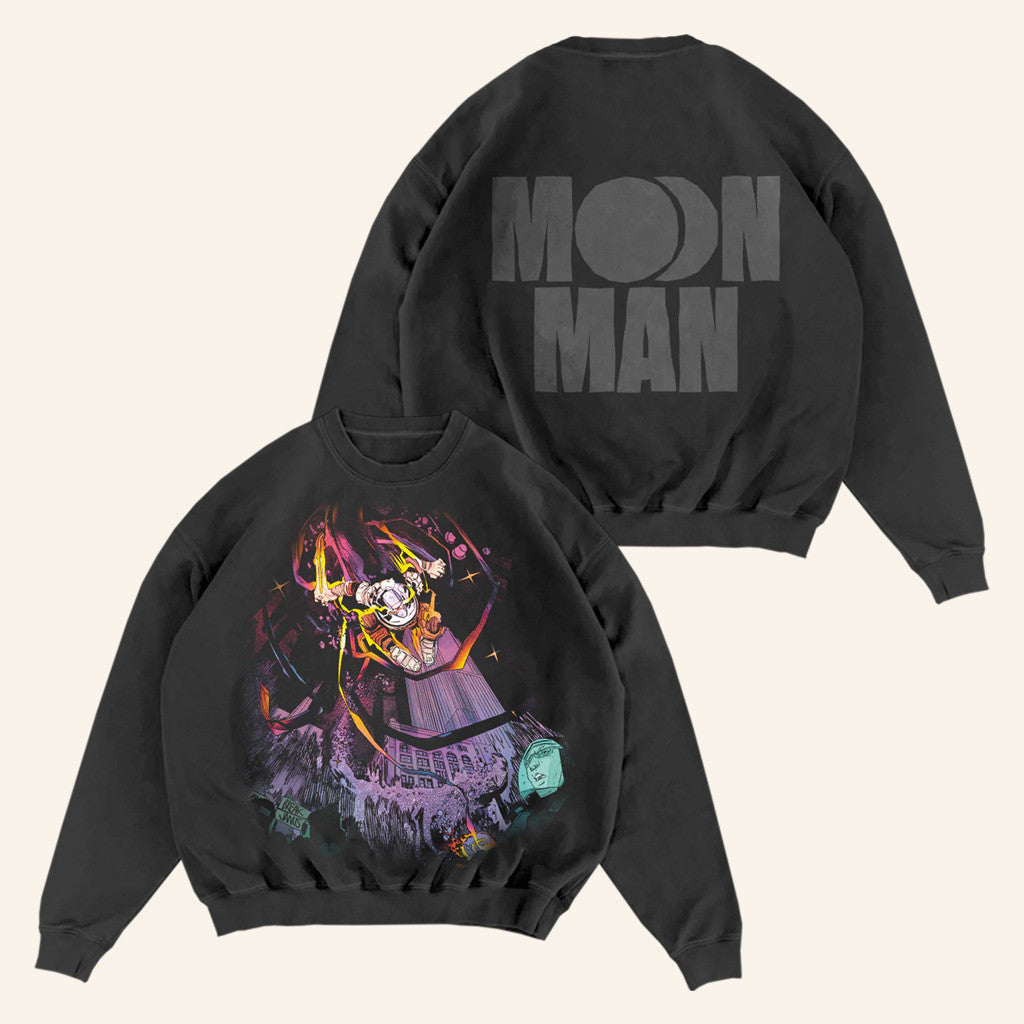 Kid Cudi Merch Moon Man 1 Metamorphosis Crewneck Sweatshirt Gift Ideas For Son - Lilybirchmarket