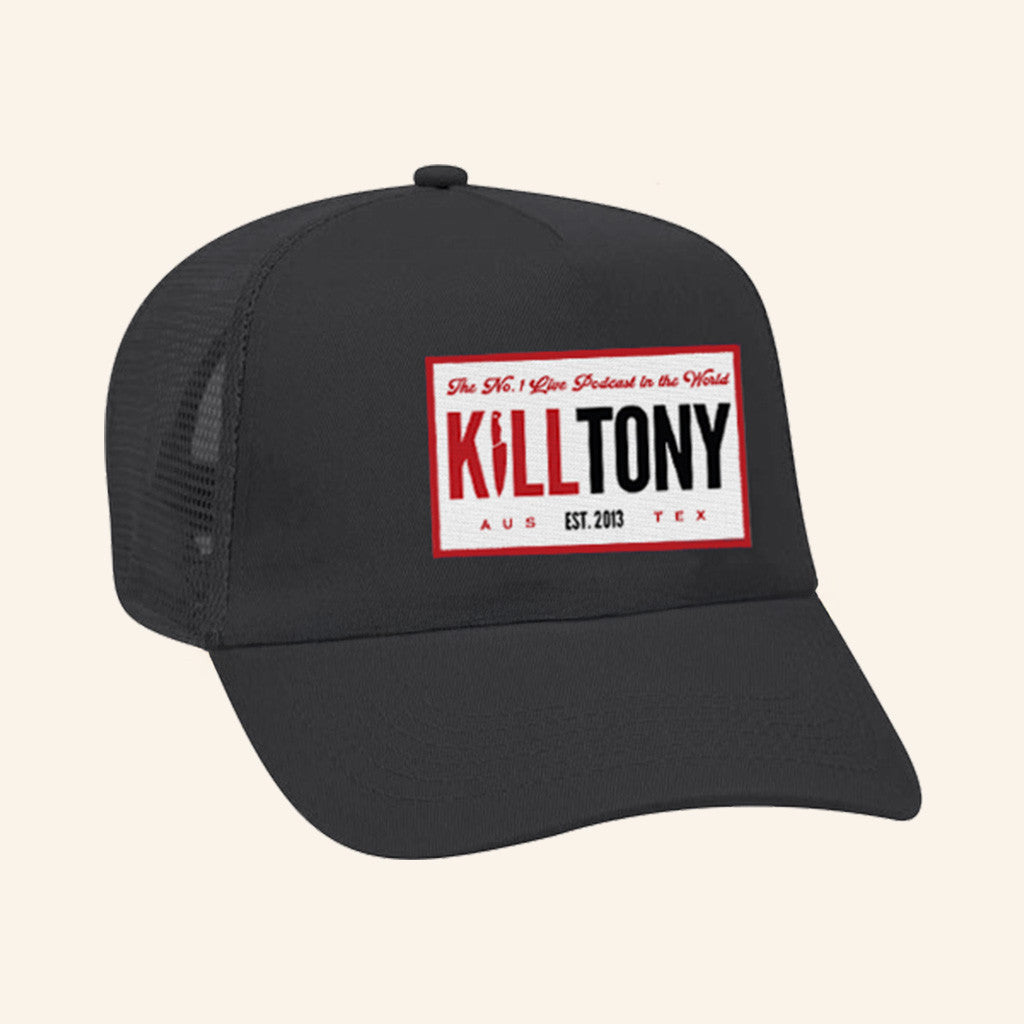 Kill Tony Merch 1 Live Podcast Embroidered Trucker Hat Black Gifts For Dudes - Lilybirchmarket