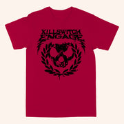 Killswitch Engage Merch Skull Wreath T-Shirt Red Best Gifts For Music Lovers - Lily Birch Market