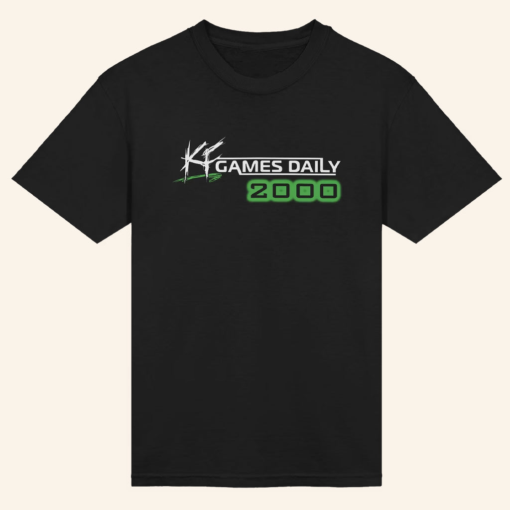 Kinda Funny Merch KF Games Daily 2000 T-Shirt Black Gifts For Boyfriend - Lily Birch Market