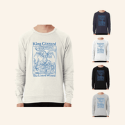 King Gizzard Merch King Gizzard And The Lizard Wizard Blue Logo Sweatshirt Friends Gifts - Lilybirchmarket