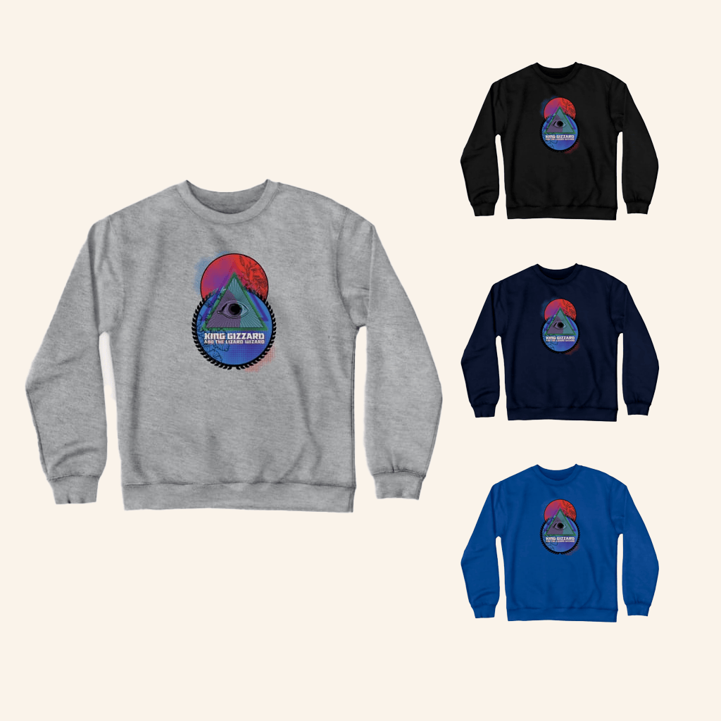 King Gizzard Merch King Gizzard And The Lizard Wizard Crewneck Sweatshirt Fans Gifts - Lilybirchmarket
