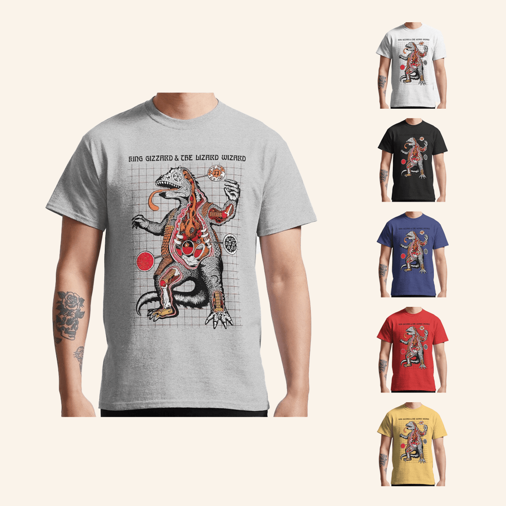 King Gizzard Merch King Gizzard And The Lizard Wizard Rock Band T-Shirt Gifts For Fans - Lily Birch Market