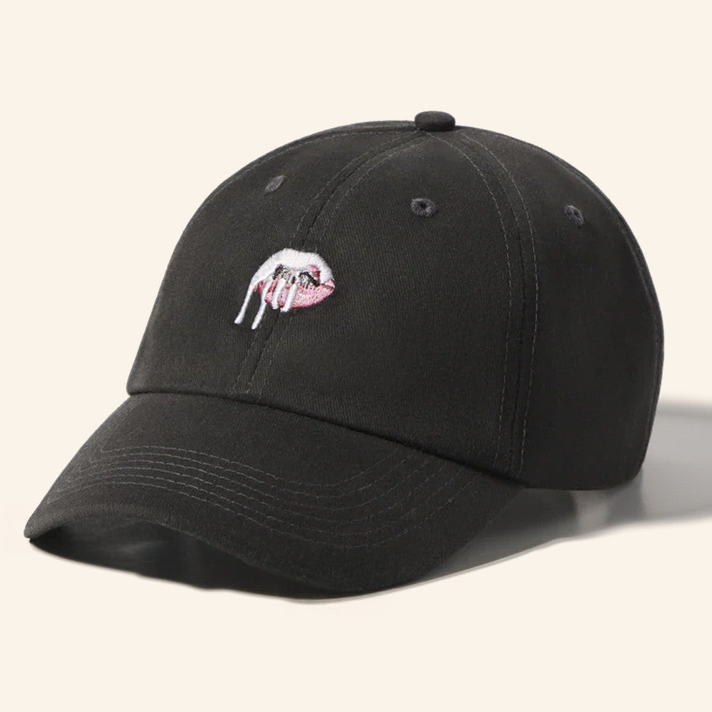 King Kylie Merch Lips Logo Embroidered Hat Christmas Gifts For Sister - Lilybirchmarket