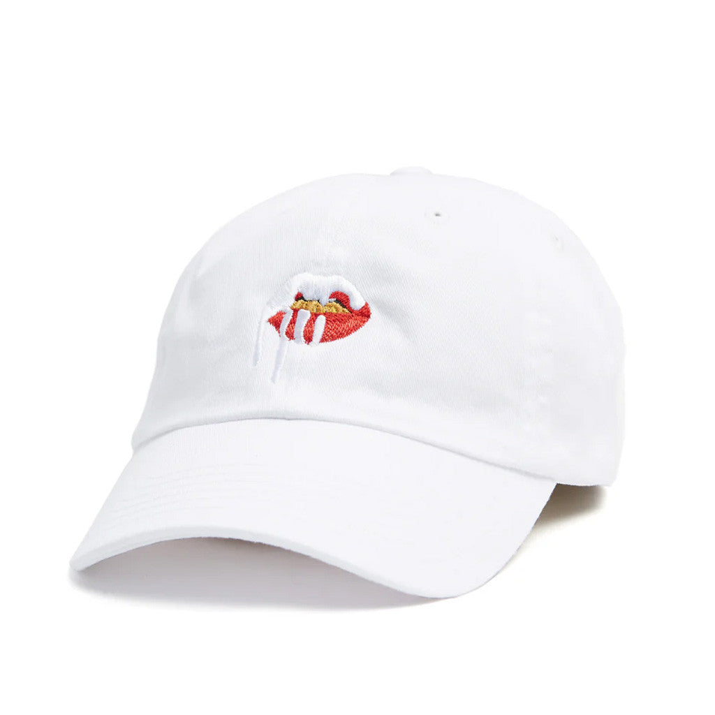 King Kylie Merch Lips Logo Embroidered White Hat Birthday Gift For Wife - Lilybirchmarket