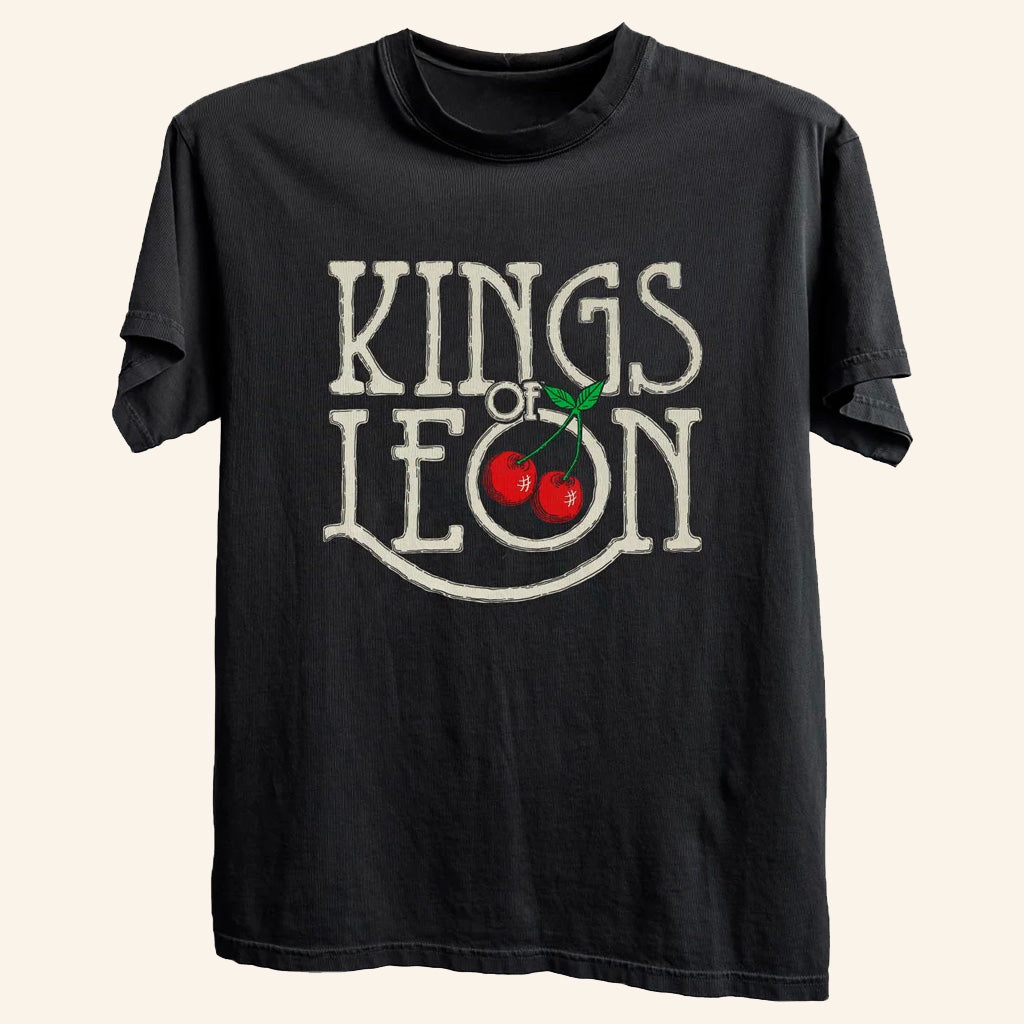 Kings Of Leon Merch Retro Cherries T-Shirt Music Lover Gift Ideas For Him - Lily Birch Market