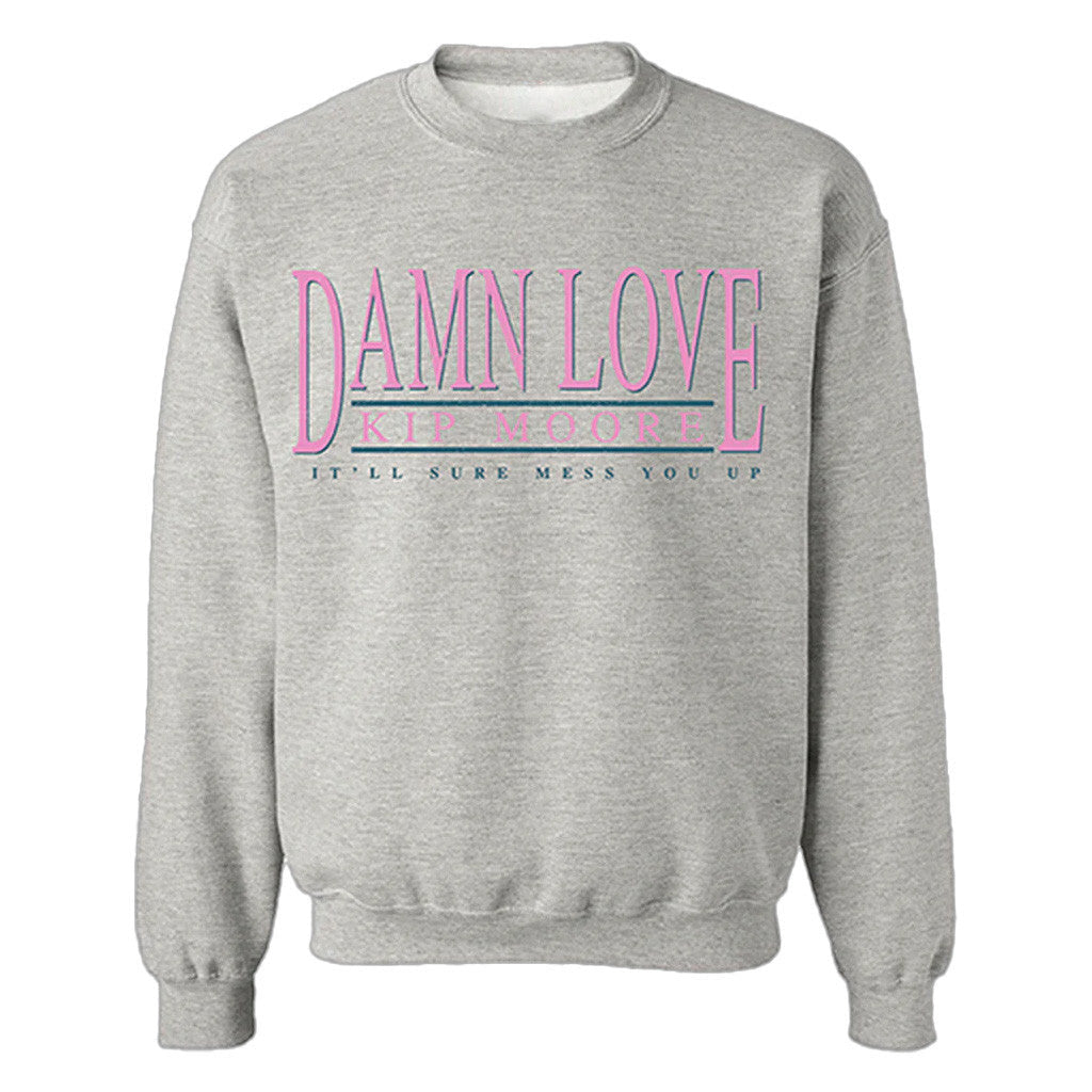 Kip Moore Merch Tour 2025 Damn Love Crewneck Sweatshirt Cool Gifts For Music Lovers - Lilybirchmarket