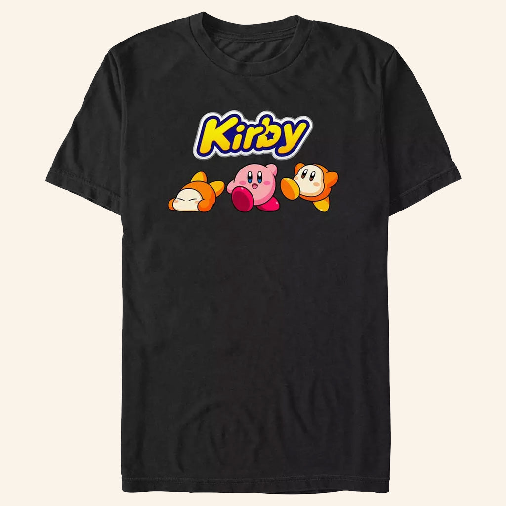 Kirby Merch Kirby And Waddle Dee Logo T-Shirt Great Gifts For Sisters - Lily Birch Market
