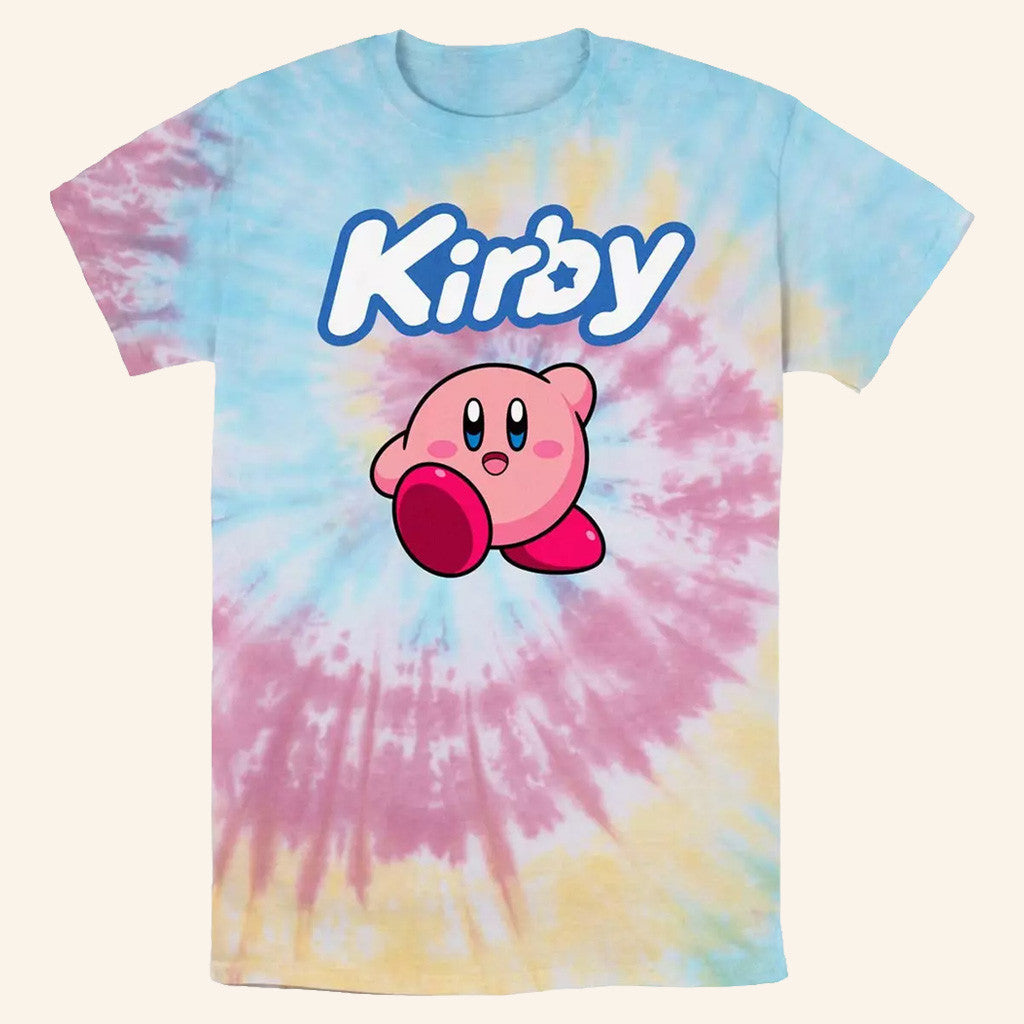 Kirby Merch Kirby Pose Tie Dye T-Shirt Birthday Gifts For Besties - Lily Birch Market