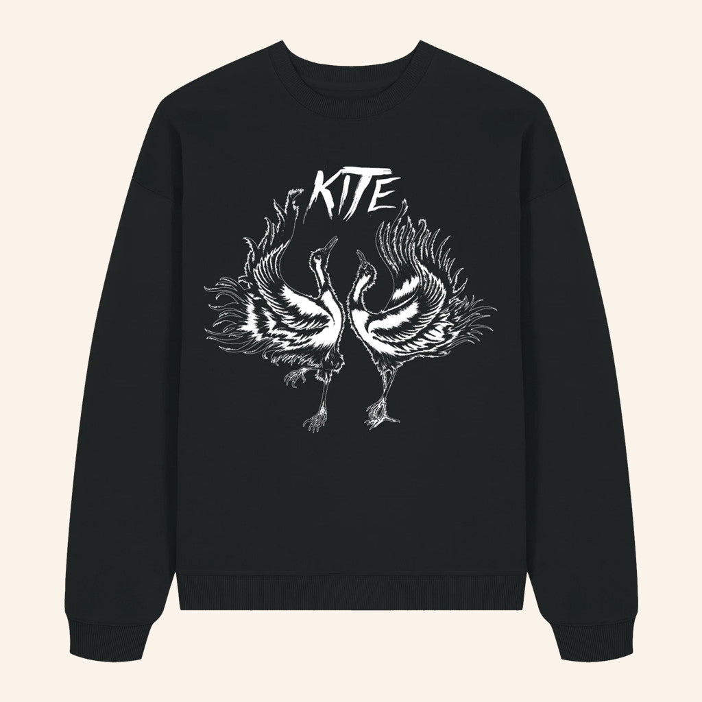 Kitehq Merch Cranes By Ragnar Persson Black Sweatshirt Best Gifts For Brother - Lilybirchmarket
