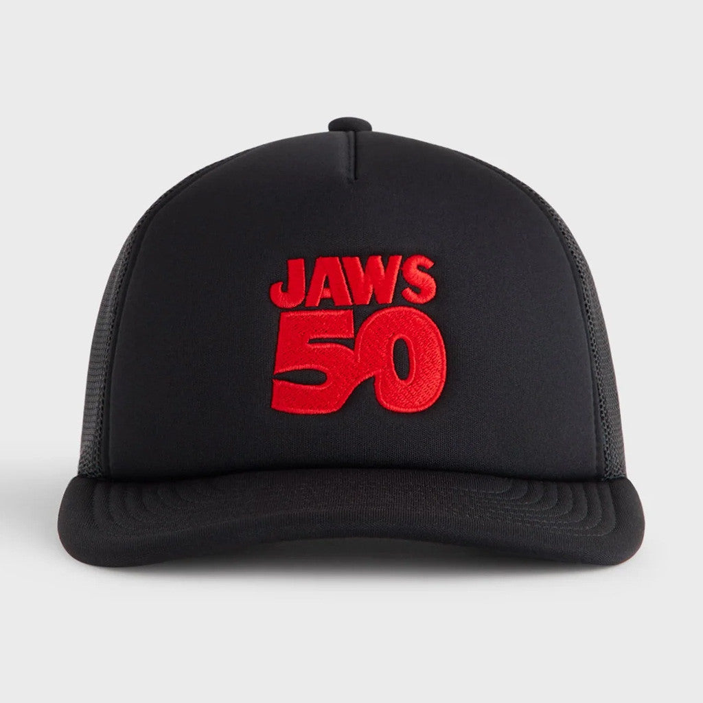Kith Merch Kith For Jaws 50th Trucker Hat Embroidered Gifts For Movie Fans - Lilybirchmarket