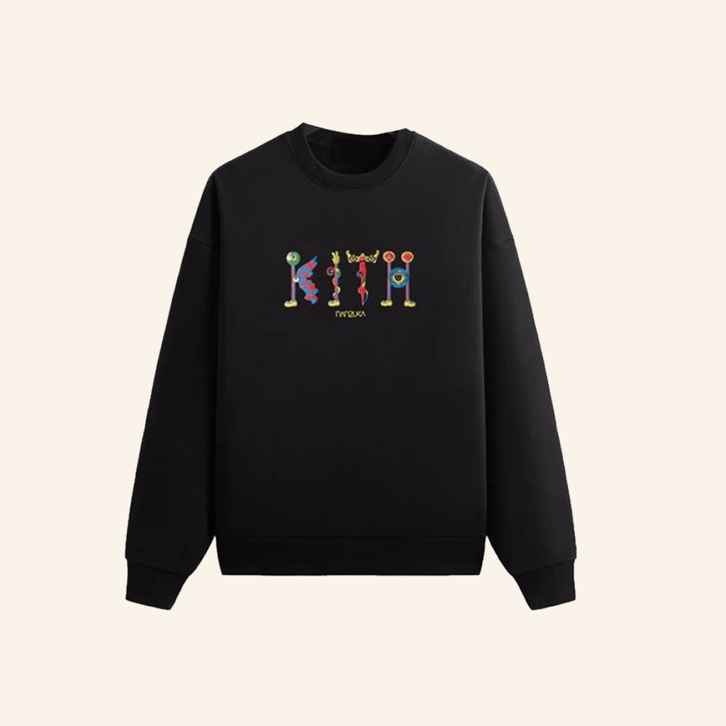 Kith Merch Kith For Nanzuka Gallery Tanaami Nelson Crewneck Sweatshirt Gifts For Girlfriend - Lilybirchmarket