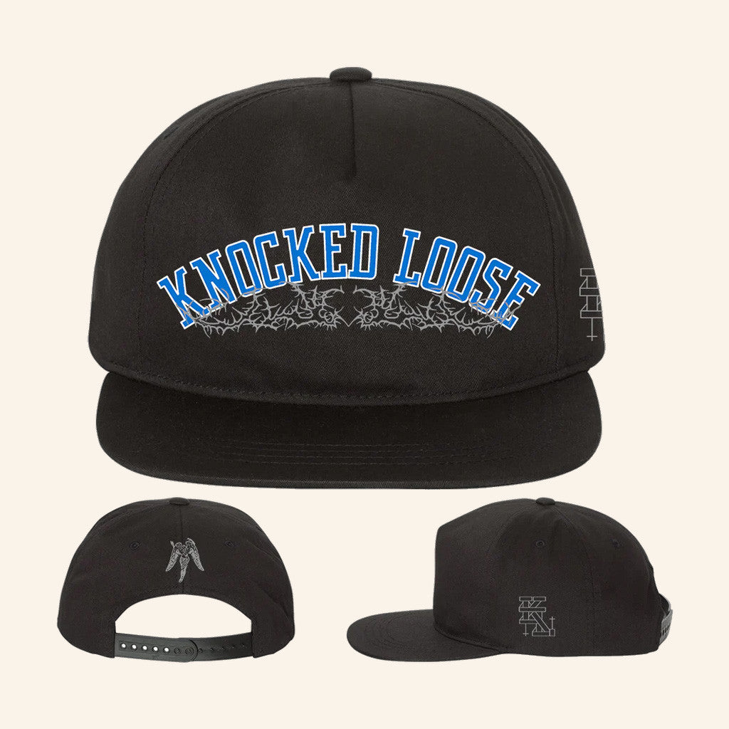 Knocked Loose Merch Knocked Loose Branch Angel Snapback Hat Embroidered Xmas Gifts For Him - Lilybirchmarket