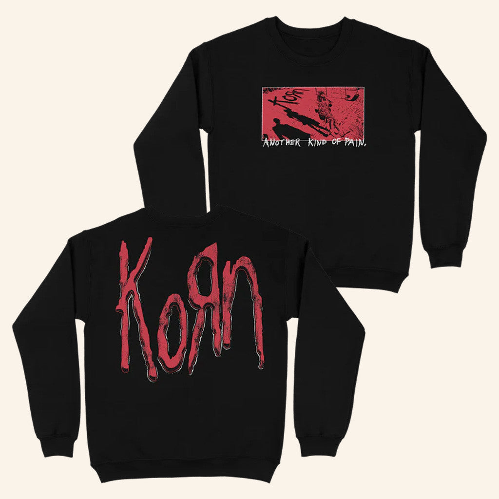 Korn Merch Another Kind Of Pain Crewneck Sweatshirt Presents For Music Lovers - Lilybirchmarket