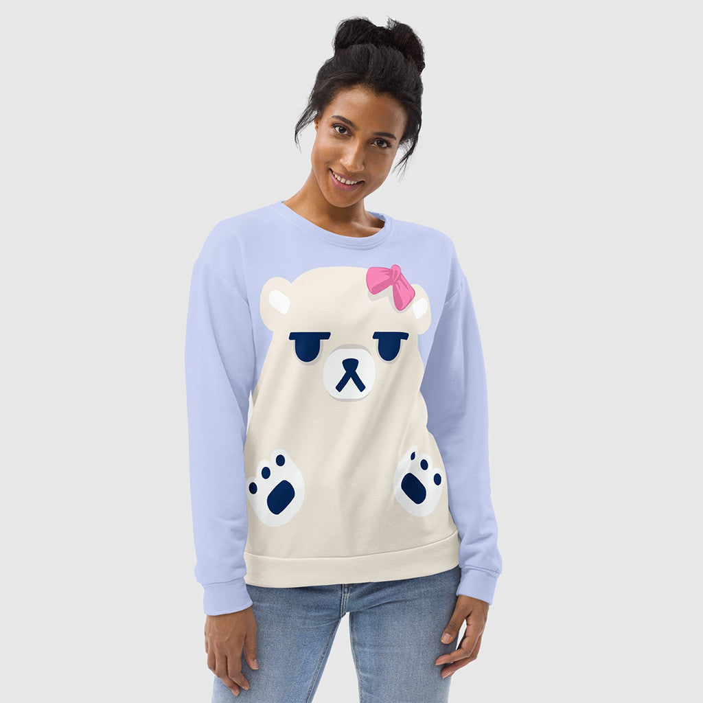 Kpop Demon Hunters Merch KPop Demon Hunters Mira's Polar Bear Sweatshirt Gifts For Daughter - Lilybirchmarket
