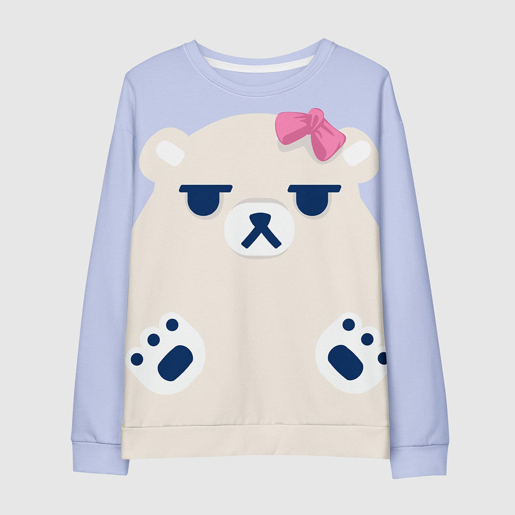 Kpop Demon Hunters Merch KPop Demon Hunters Mira's Polar Bear Sweatshirt Gifts For Daughter - Lilybirchmarket