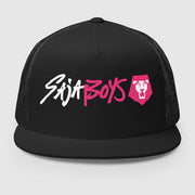 Kpop Demon Hunters Merch KPop Demon Hunters Saja Boys Trucker Hat Snapback Gifts For Him - Lilybirchmarket