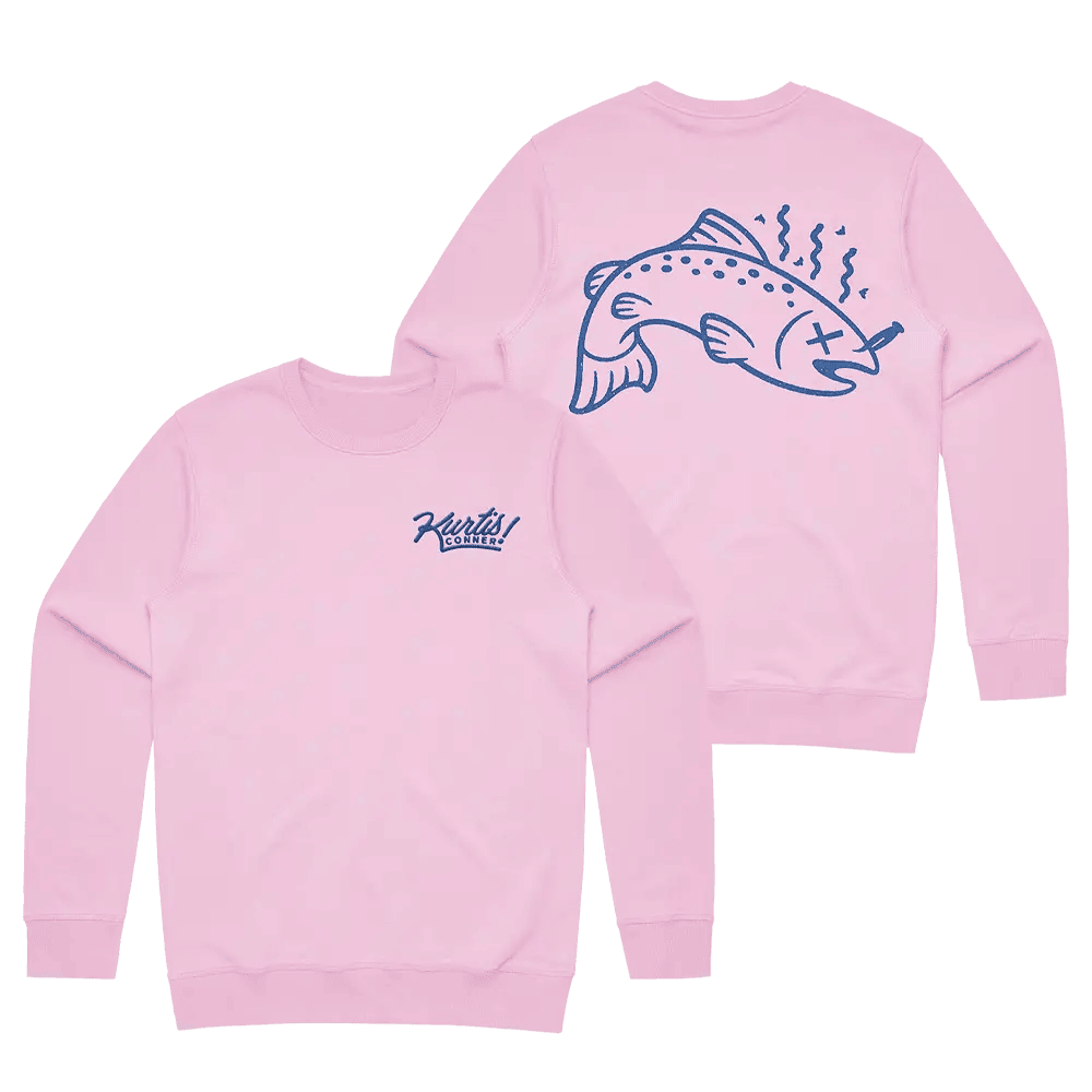 Kurtis Conner Merch Making It Stinky Light Pink Sweatshirt Gifts For Fans - Lilybirchmarket