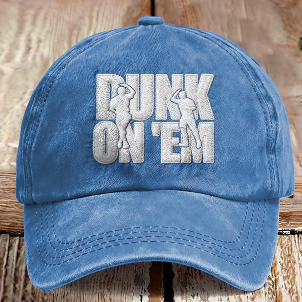 LA Dodgers Back To Back Champions Hat Embroidered Dunk On Em Hat Game Day Cap Father Gifts - Lilybirchmarket
