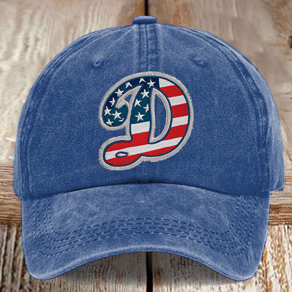 LA Dodgers Back To Back Champions Hat Embroidered USA Flag D Hat Gifts For Baseball Lovers - Lilybirchmarket