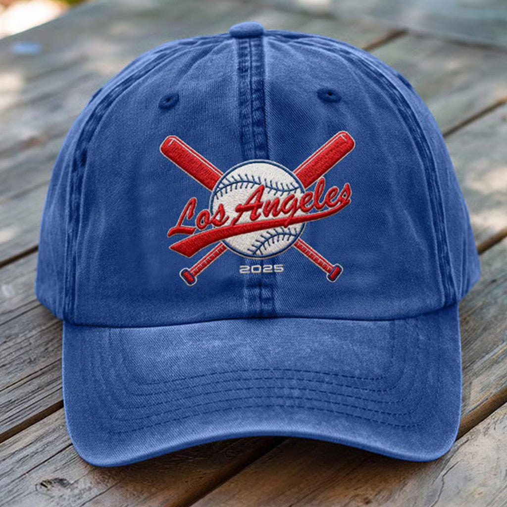 LA Dodgers Back To Back Champions Hat Embroidered World Series Merch 2025 Game Day Hat Him Gifts - Lilybirchmarket