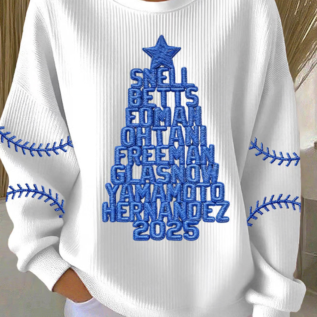 LA Dodgers Back To Back Champions Sweatshirt Christmas Gifts For Baseball Fans - Lilybirchmarket