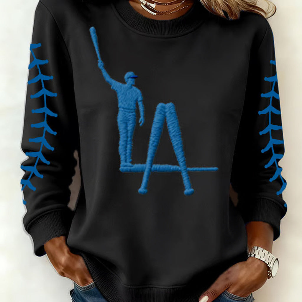 LA Dodgers Back To Back Champions Sweatshirt Game Day Baseball Apparel Gifts For Mom - Lilybirchmarket