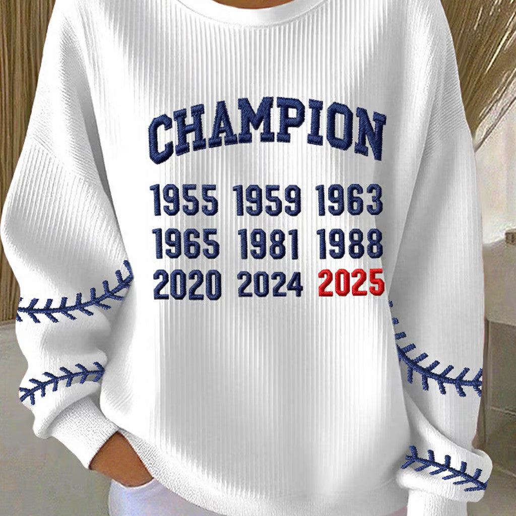 LA Dodgers Back To Back Champions Sweatshirt World Series Merch 2025 Game Day Sweatshirt - Lilybirchmarket