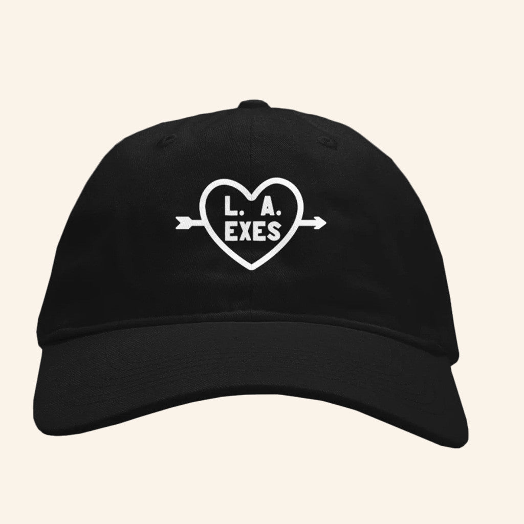 LA Exes Merch Heart Embroidered Hat Gifts For People Who Like Music - Lilybirchmarket