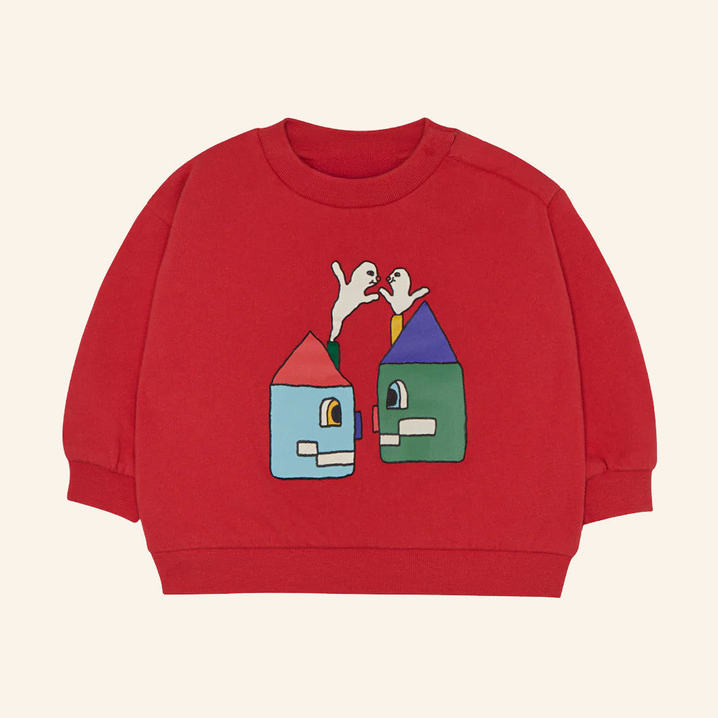 La Gentile Merch The Campamento Happy Houses Red Sweatshirt Gifts For Besties - Lilybirchmarket