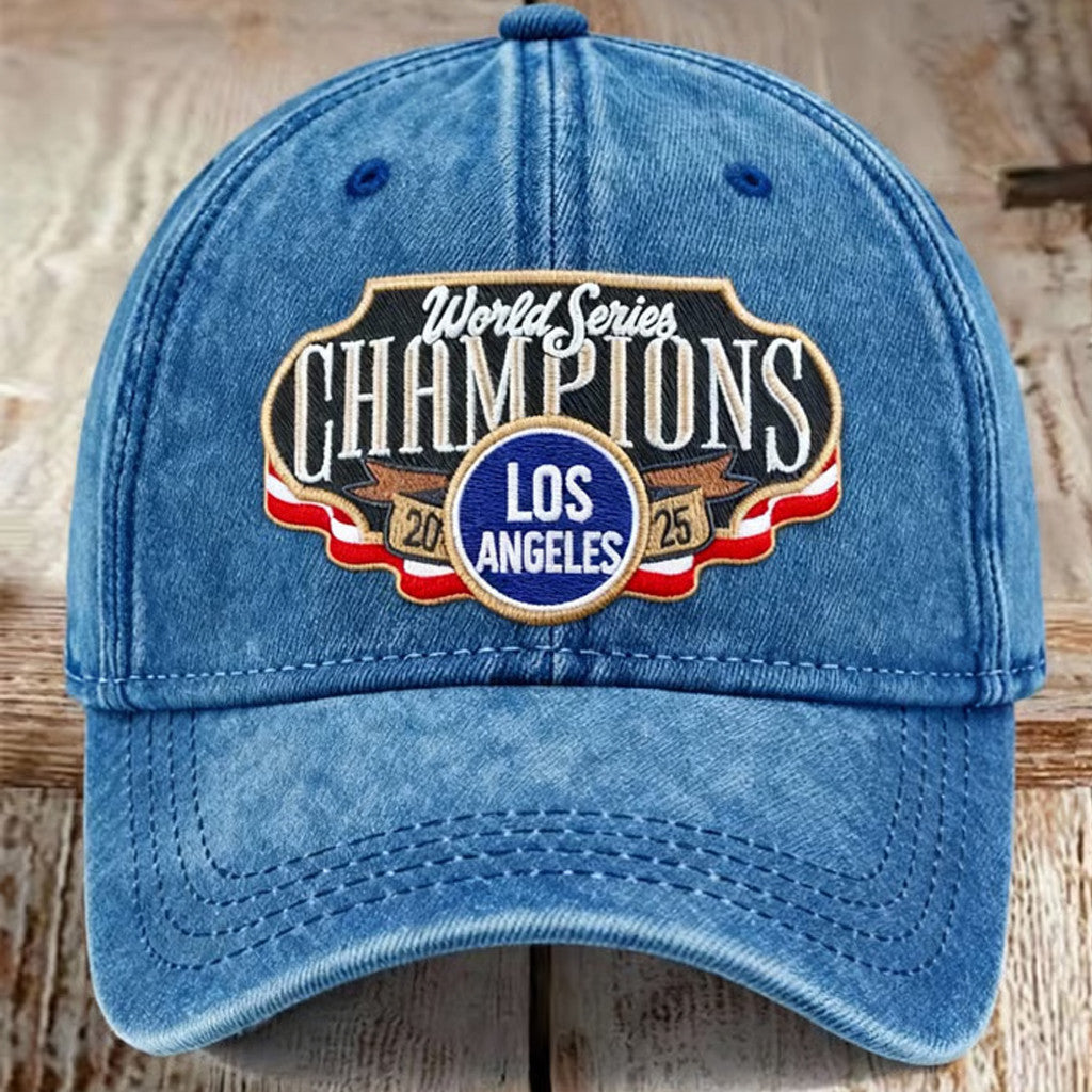 LAD World Series Merch 2025 LA Dodgers Hat Embroidered Gifts For Baseball Fans - Lilybirchmarket