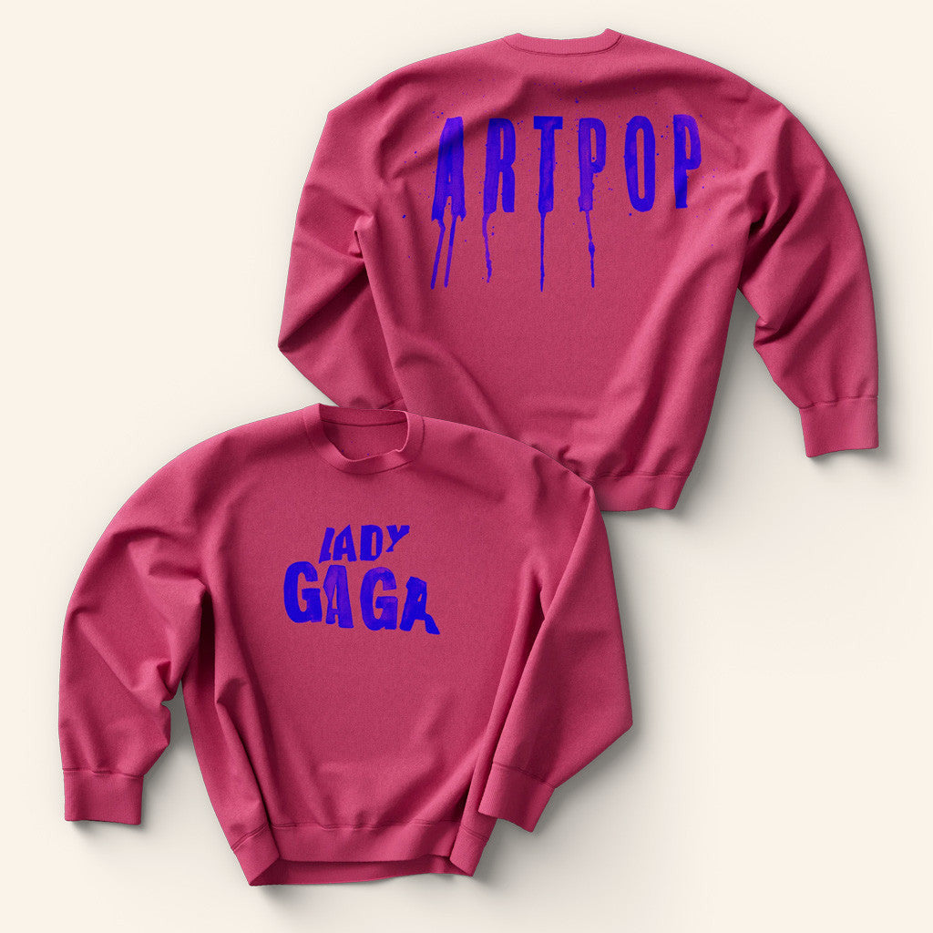 Lady Gaga Mayhem Tour Merch 2025 Concert ARTPOP Drip Crewneck Sweatshirt Daughter Gifts - Lilybirchmarket