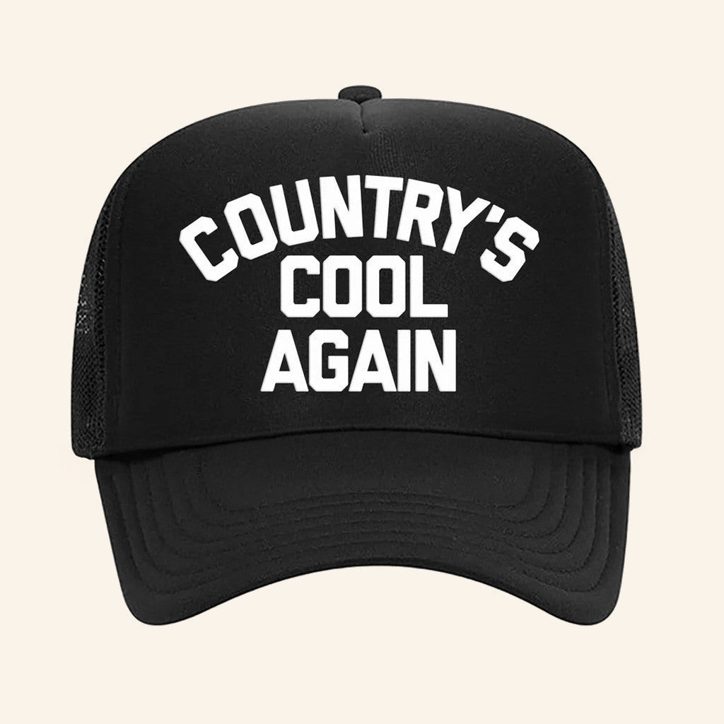 Lainey Wilson Merch Tour 2025 Country's Cool Again Logo Trucker Hat Presents For Music Lovers - Lilybirchmarket