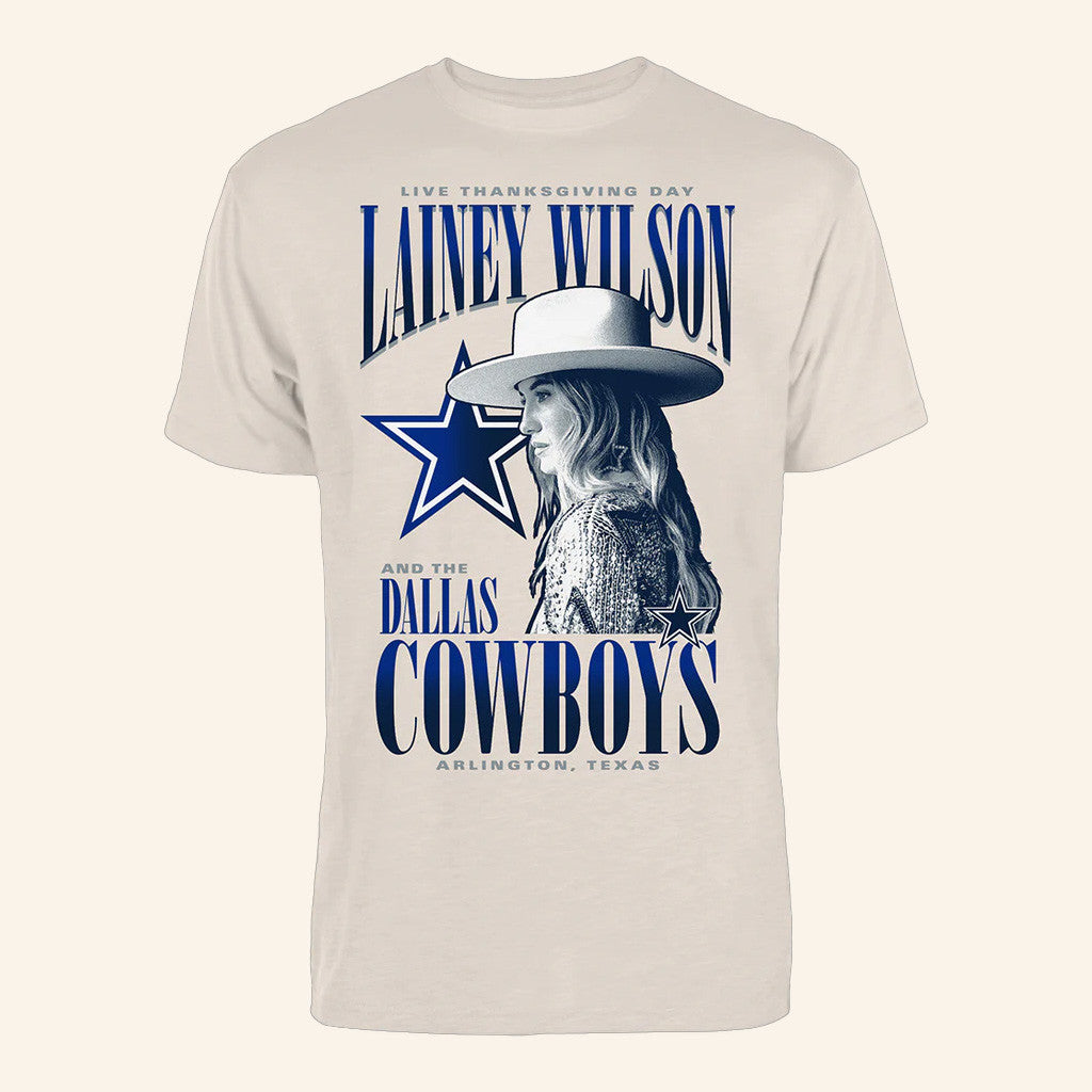Lainey Wilson Merch Tour 2025 White Cowboys T-Shirt Gifts For Girlfriend - Lily Birch Market