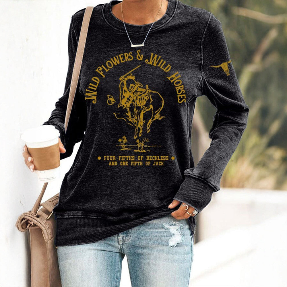Lainey Wilson Merch Wild Flowers And Wild Horses Sweatshirt Country Music Sweatshirt For Fan - Lilybirchmarket
