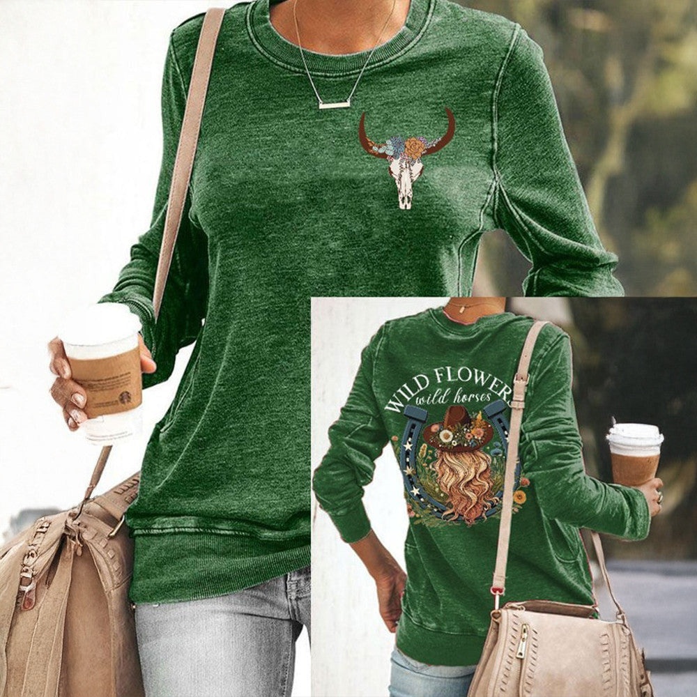 Lainey Wilson Merch Wild Flowers And Wild Horses Sweatshirt Western Country Music Sweatshirt - Lilybirchmarket