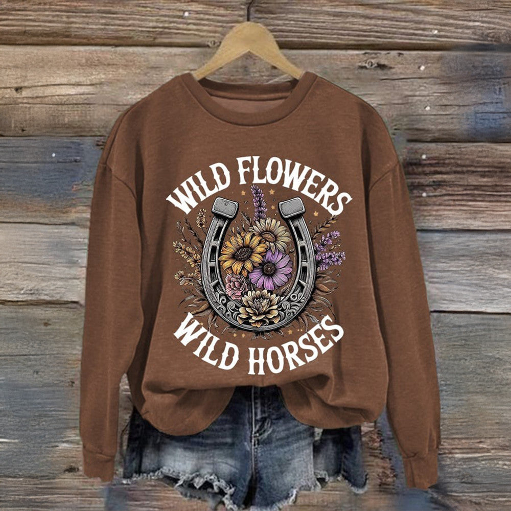 Lainey Wilson Merch Wild Flowers Wild Horses Sweatshirt Music Fans Gifts - Lilybirchmarket
