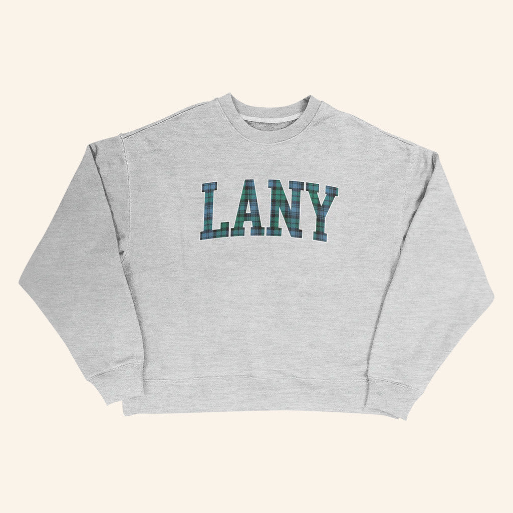 LANY Merch LANY Plaid Crewneck Sweatshirt Christmas Presents For Boyfriend - Lilybirchmarket