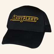 Larry Fleet Merch Tour 2025 Larry Fleet Black And Gold Trucker Hat Embroidered Dad Gifts - Lilybirchmarket