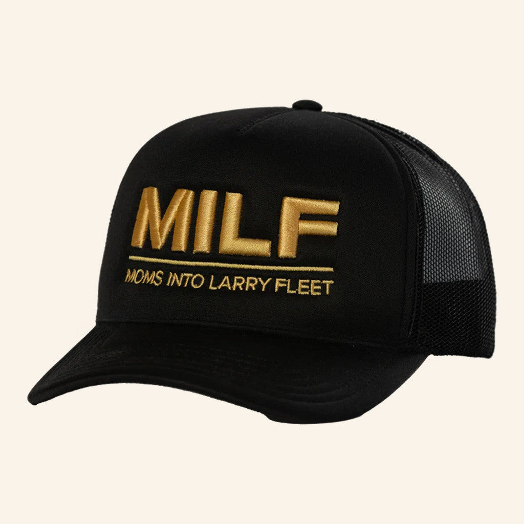 Larry Fleet Merch Tour 2025 MILF Trucker Hat Embroidered Unique Gifts For Music Lovers - Lilybirchmarket