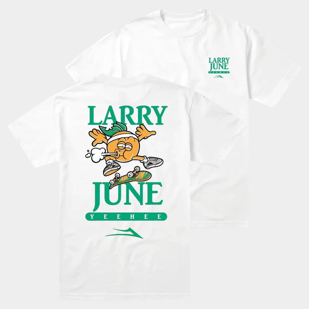 Larry June Merch Lakai Larry June Fresh Produce T-Shirt White Gift For Rap Lovers - Lily Birch Market