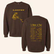 Laufey Merch A Matter Of Time Tour Crewneck Sweatshirt Christmas Gifts For Music Lovers - Lilybirchmarket