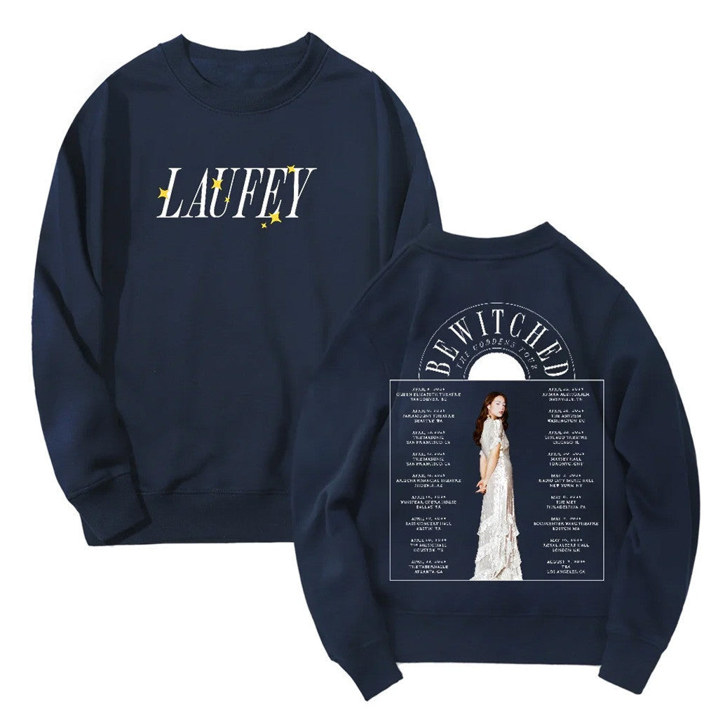 Laufey Merch Laufey Bewitched Merch 2024 The Goddess Tour Sweatshirt Gift For Fans - Lilybirchmarket