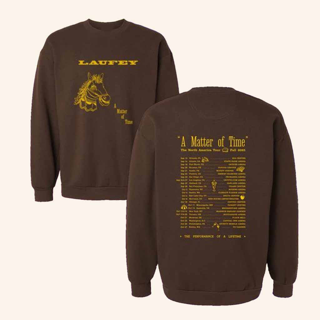 Laufey Music Merch A Matter Of Time Tour 2025 Sweatshirt Presents For Music Lovers - Lilybirchmarket