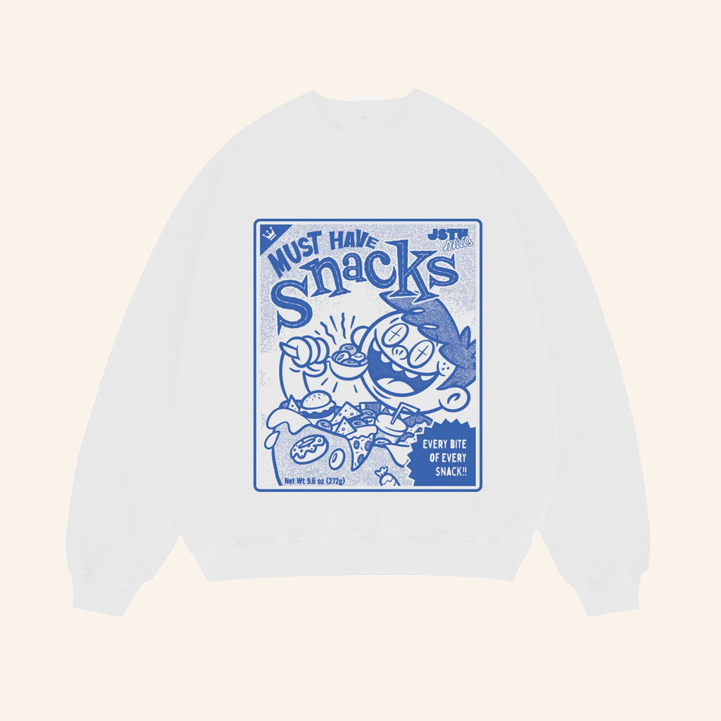 Laugh Daily Apparel Merch JSTU Cereal Sweatshirt Must Have Snacks Sweatshirt Son Gifts - Lilybirchmarket