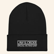 Law And Order SVU Merch Logo Black Beanie Gifts For Boyfriend - Lilybirchmarket