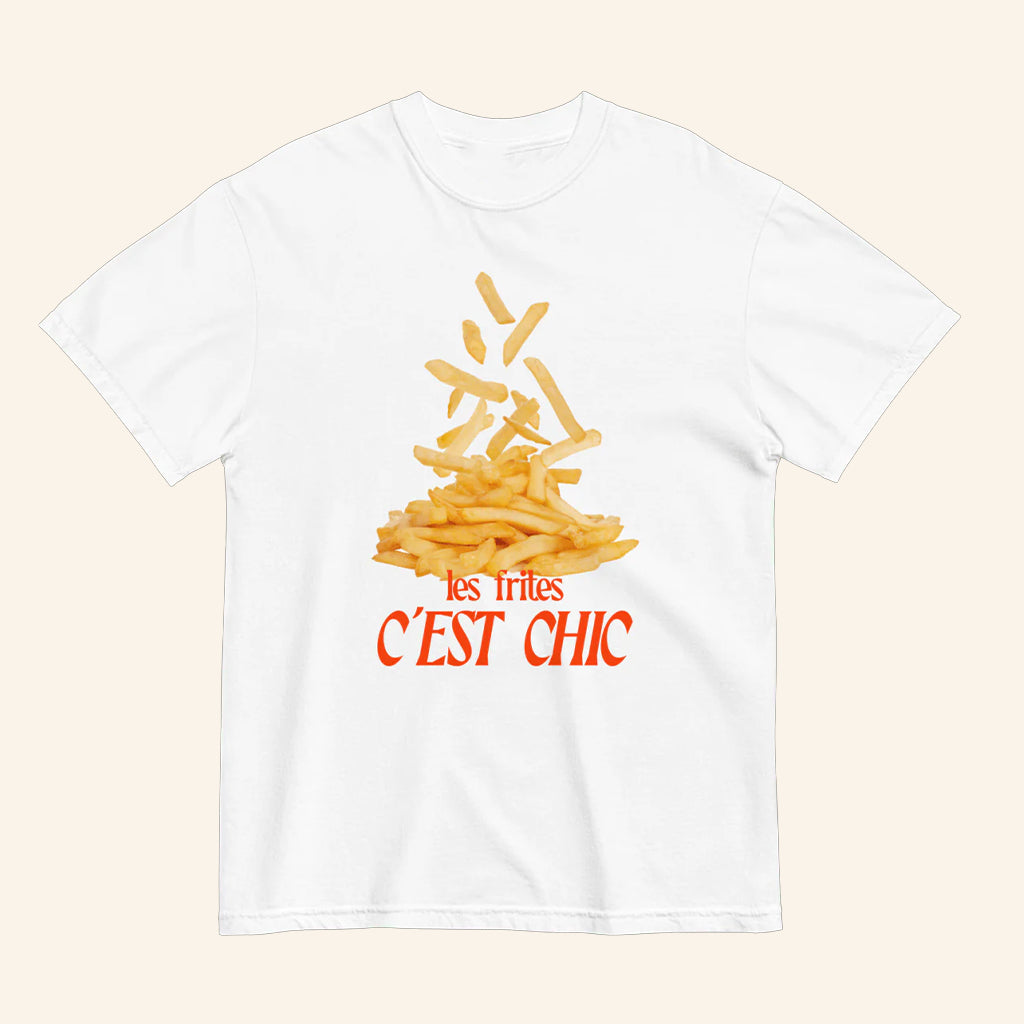 Les Frites C'est Chic T-Shirt French Fries Shirt Gifts For Besties - Lily Birch Market