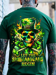  Let The Shenanigans Begin T-Shirt Men's St Patrick's Day Apparel Gifts For Ireland - TradiViet