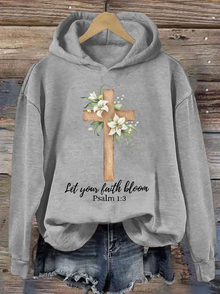 Let Your Faith Bloom Psalm 1 3 Hoodie Christian Apparel Easter Gifts For Her - Lilybirchmarket
