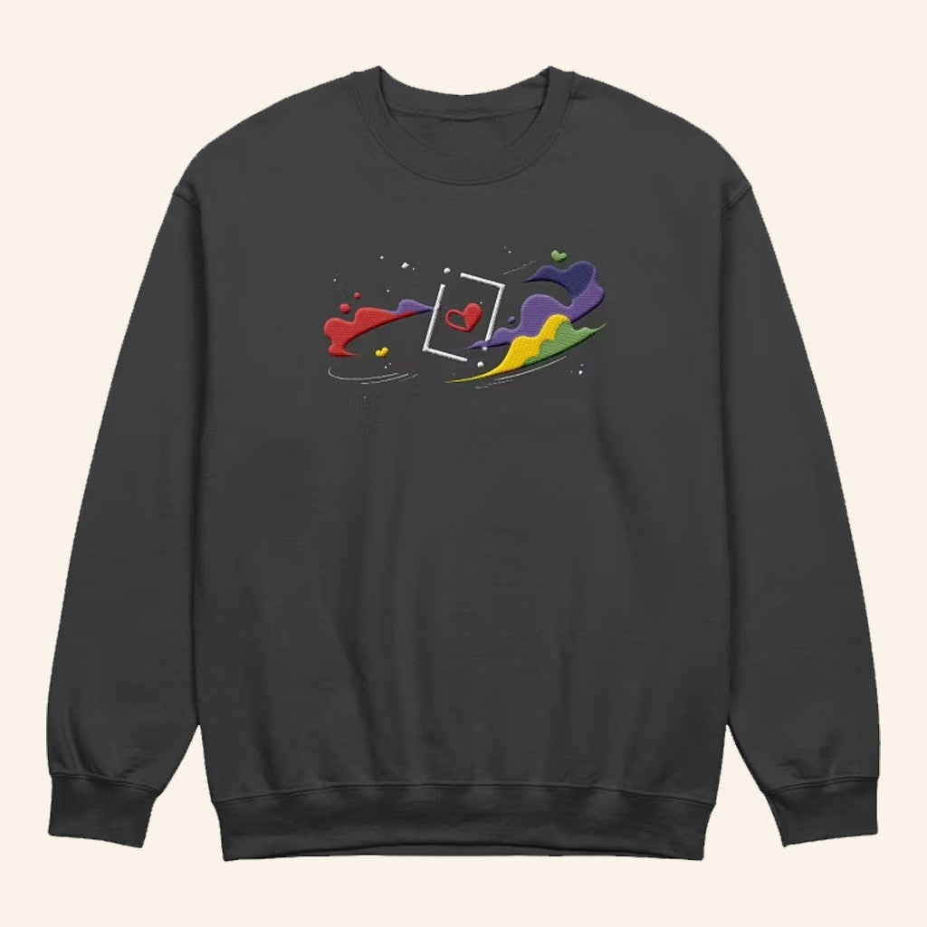 Life Series Merch Space And Hearts Sweatshirt Great Gifts For Besties - Lilybirchmarket